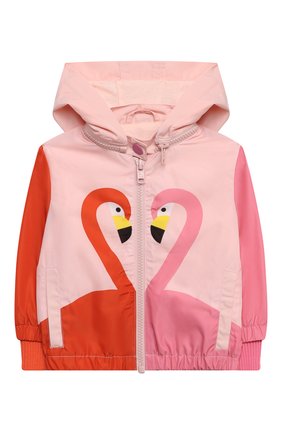 Детского ветровка STELLA MCCARTNEY розового цвета по цене 9935 руб., арт. 602556/SQKD7/9M | Фото 1 Детского ветровка STELLA MCCARTNEY розового цвета, арт. 602556/SQKD7/9M | Фото 1