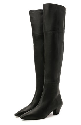 Женские кожаные ботфорты AQUAZZURA черного цвета по цене 115000 руб., арт. GAIMIDB1-NAP-000 | Фото 1 Женские кожаные ботфорты AQUAZZURA черного цвета, арт. GAIMIDB1-NAP-000 | Фото 1