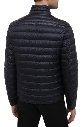 Мужская пуховая куртка daniel MONCLER темно-синего цвета, арт. G1-091-1A109-00-53279 | Фото 4 (Кросс-КТ: Куртка; Мужское Кросс-КТ: пуховик-короткий; Рукава: Длинные; Материал внешний: Синтетический материал; Материал подклада: Синтетический материал; Длина (верхняя одежда): Короткие; Материал утеплителя: Пух и перо; Стили: Кэжуэл)