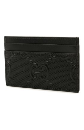 Мужской кожаный футляр для кредитных карт GUCCI черного цвета по цене 22300 руб., арт. 625564/1W3AN | Фото 2 Мужской кожаный футляр для кредитных карт GUCCI черного цвета, арт. 625564/1W3AN | Фото 2