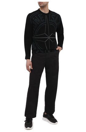 Мужские брюки из хлопка и шерсти STONE ISLAND SHADOW PROJECT черного цвета по цене 36300 руб., арт. 741930108 | Фото 2 Мужские брюки из хлопка и шерсти STONE ISLAND SHADOW PROJECT черного цвета, арт. 741930108 | Фото 2