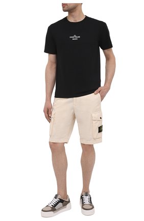 Мужская хлопковая футболка STONE ISLAND черного цвета, арт. 74152NS91 | Фото 2 (Материал внешний: Хлопок; Длина (для топов): Стандартные; Рукава: Короткие; Стили: Гранж; Принт: С принтом)