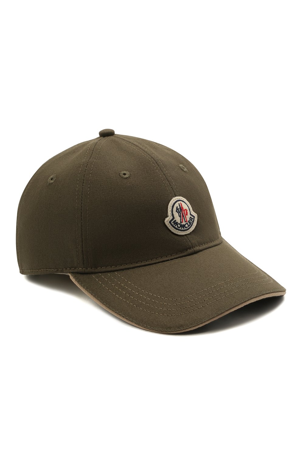 Мужской хлопковая бейсболка MONCLER хаки цвета, арт. G1-091-3B707-00-V0090 | Фото 1