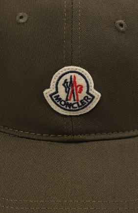 Мужской хлопковая бейсболка MONCLER хаки цвета по цене 12500 руб., арт. G1-091-3B707-00-V0090 | Фото 3 Мужской хлопковая бейсболка MONCLER хаки цвета, арт. G1-091-3B707-00-V0090 | Фото 3