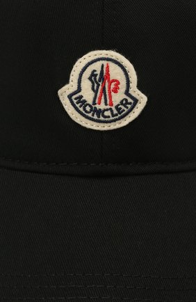 Мужской хлопковая бейсболка MONCLER черного цвета по цене 12500 руб., арт. G1-091-3B707-00-V0090 | Фото 3 Мужской хлопковая бейсболка MONCLER черного цвета, арт. G1-091-3B707-00-V0090 | Фото 3