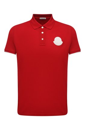 Мужское хлопковое поло MONCLER красного цвета по цене 21100 руб., арт. G1-091-8A724-00-84673 | Фото 1 Мужское хлопковое поло MONCLER красного цвета, арт. G1-091-8A724-00-84673 | Фото 1