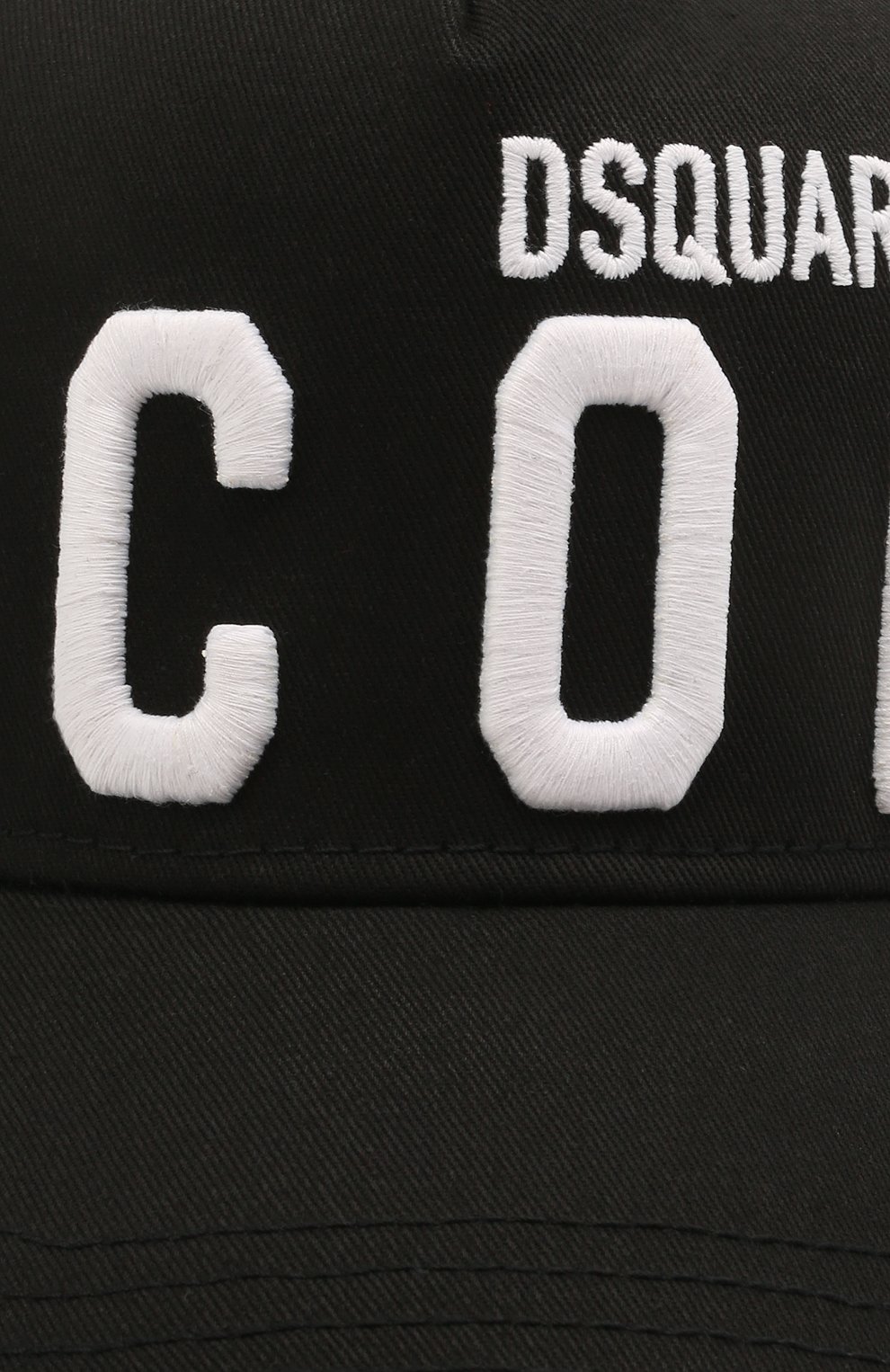 Мужской хлопковая бейсболка DSQUARED2 черно-белого цвета по цене 11250 руб., арт. BCM0412 05C00001 | Фото 3 Мужской хлопковая бейсболка DSQUARED2 черно-белого цвета, арт. BCM0412 05C00001 | Фото 3