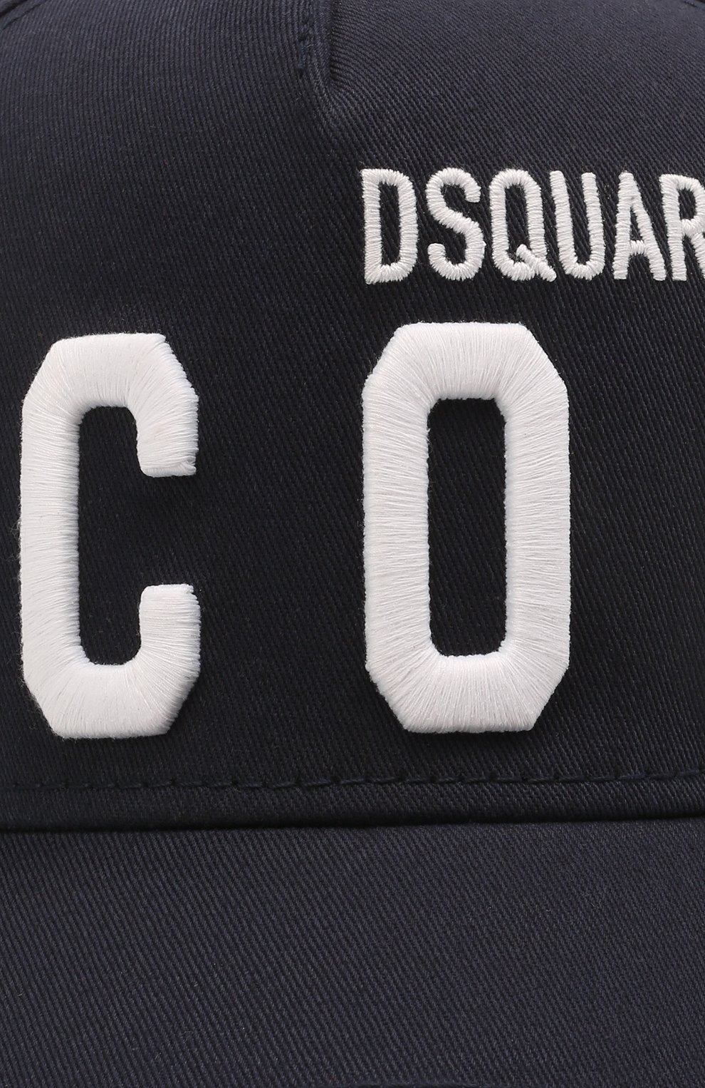Мужской хлопковая бейсболка DSQUARED2 темно-синего цвета по цене 11250 руб., арт. BCM0412 05C00001 | Фото 3 Мужской хлопковая бейсболка DSQUARED2 темно-синего цвета, арт. BCM0412 05C00001 | Фото 3