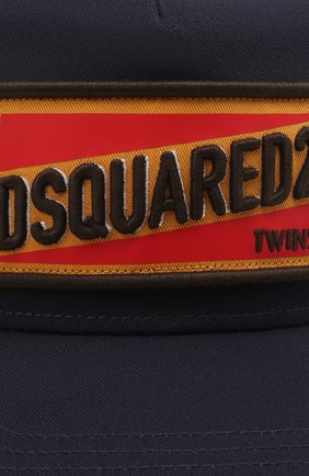 Мужской хлопковая бейсболка DSQUARED2 темно-синего цвета по цене 13200 руб., арт. BCM0419 05C00001 | Фото 3 Мужской хлопковая бейсболка DSQUARED2 темно-синего цвета, арт. BCM0419 05C00001 | Фото 3