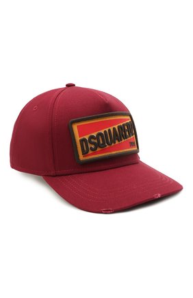 Мужской хлопковая бейсболка DSQUARED2 бордового цвета по цене 13200 руб., арт. BCM0419 05C00001 | Фото 1 Мужской хлопковая бейсболка DSQUARED2 бордового цвета, арт. BCM0419 05C00001 | Фото 1
