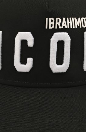 Мужской хлопковая бейсболка DSQUARED2 черно-белого цвета по цене 15900 руб., арт. BCM0445 05C00001 | Фото 3 Мужской хлопковая бейсболка DSQUARED2 черно-белого цвета, арт. BCM0445 05C00001 | Фото 3