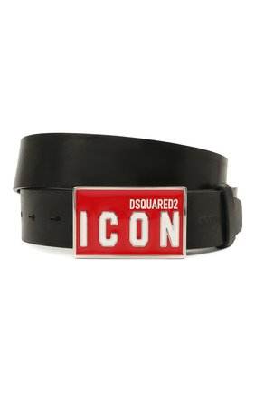 Мужской кожаный ремень DSQUARED2 черного цвета по цене 20750 руб., арт. BEM0326 12900001 | Фото 1 Мужской кожаный ремень DSQUARED2 черного цвета, арт. BEM0326 12900001 | Фото 1