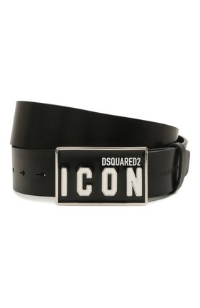 Мужской кожаный ремень DSQUARED2 черного цвета по цене 20750 руб., арт. BEM0326 12900001 | Фото 1 Мужской кожаный ремень DSQUARED2 черного цвета, арт. BEM0326 12900001 | Фото 1