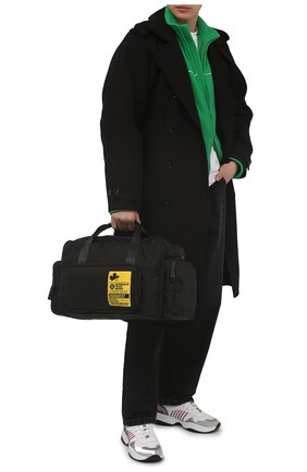Мужская текстильная спортивная сумка DSQUARED2 черного цвета, арт. DFM0019 11703883 | Фото 2 (Ремень/цепочка: На ремешке; Материал: Текстиль; Размер: large)