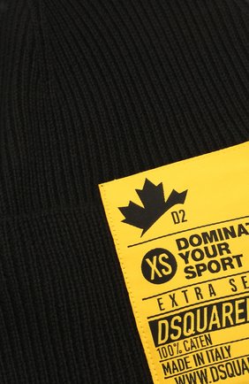 Мужская шерстяная шапка DSQUARED2 черного цвета по цене 17150 руб., арт. KNM0001 01W03935 | Фото 3 Мужская шерстяная шапка DSQUARED2 черного цвета, арт. KNM0001 01W03935 | Фото 3