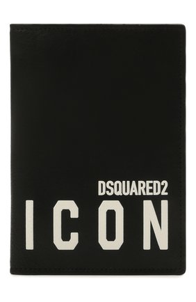 Мужской кожаная обложка для паспорта DSQUARED2 черно-белого цвета по цене 17650 руб., арт. WAM0020 12903205 | Фото 1 Мужской кожаная обложка для паспорта DSQUARED2 черно-белого цвета, арт. WAM0020 12903205 | Фото 1