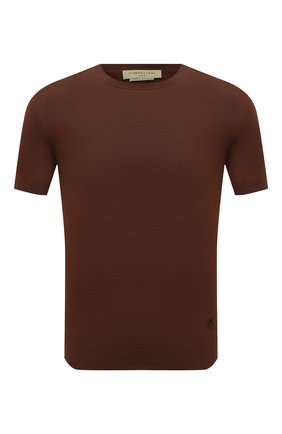 Мужской хлопковый джемпер CORNELIANI коричневого цвета по цене 38000 руб., арт. 87M517-1125120/00 | Фото 1 Мужской хлопковый джемпер CORNELIANI коричневого цвета, арт. 87M517-1125120/00 | Фото 1