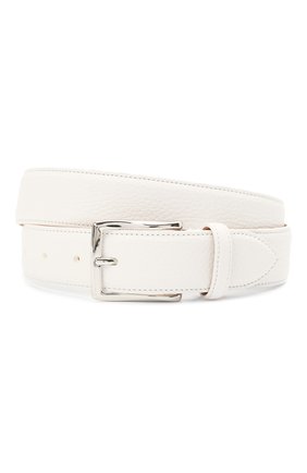 Мужской кожаный ремень CORNELIANI белого цвета по цене 15250 руб., арт. 87V316-1120826/00 | Фото 1 Мужской кожаный ремень CORNELIANI белого цвета, арт. 87V316-1120826/00 | Фото 1