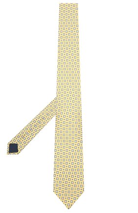 Мужской шелковый галстук CORNELIANI желтого цвета по цене 14900 руб., арт. 87U390-1120334/00 | Фото 2 Мужской шелковый галстук CORNELIANI желтого цвета, арт. 87U390-1120334/00 | Фото 2