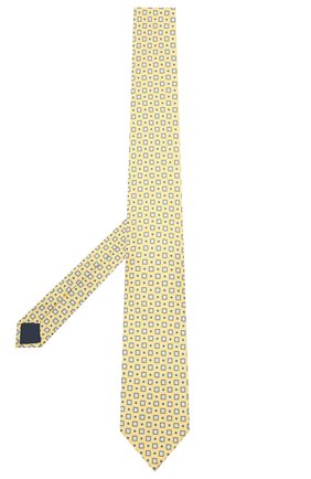 Мужской шелковый галстук CORNELIANI желтого цвета, арт. 87U390-1120334/00 | Фото 2 (Материал: Шелк, Текстиль; Принт: С принтом)