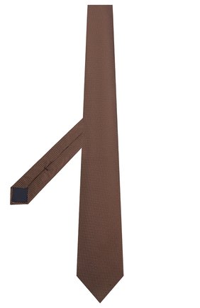 Мужской шелковый галстук CORNELIANI коричневого цвета по цене 17400 руб., арт. 87U390-1120306/00 | Фото 2 Мужской шелковый галстук CORNELIANI коричневого цвета, арт. 87U390-1120306/00 | Фото 2