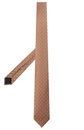 Мужской шелковый галстук CORNELIANI коричневого цвета по цене 15200 руб., арт. 87U306-1120330/00 | Фото 2 Мужской шелковый галстук CORNELIANI коричневого цвета, арт. 87U306-1120330/00 | Фото 2