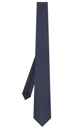 Мужской шелковый галстук CORNELIANI темно-синего цвета по цене 13800 руб., арт. 87U306-1120303/00 | Фото 2 Мужской шелковый галстук CORNELIANI темно-синего цвета, арт. 87U306-1120303/00 | Фото 2 (Материал: Текстиль, Шелк; Принт: Без принта)