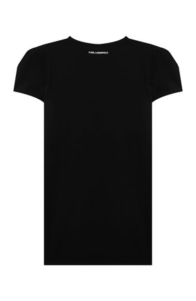 Детское платье из вискозы KARL LAGERFELD KIDS черного цвета по цене 12400 руб., арт. Z12176 | Фото 2 Детское платье из вискозы KARL LAGERFELD KIDS черного цвета, арт. Z12176 | Фото 2