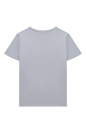 Детская хлопковая футболка STELLA MCCARTNEY голубого цвета по цене 4320 руб., арт. 602652/SQJ97 | Фото 2 Детская хлопковая футболка STELLA MCCARTNEY голубого цвета, арт. 602652/SQJ97 | Фото 2