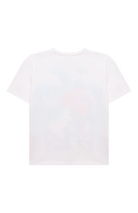 Детская хлопковая футболка STELLA MCCARTNEY белого цвета по цене 4320 руб., арт. 602650/SQJA1 | Фото 2 Детская хлопковая футболка STELLA MCCARTNEY белого цвета, арт. 602650/SQJA1 | Фото 2
