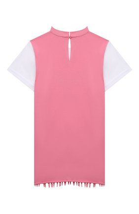 Детское хлопковое платье STELLA MCCARTNEY розового цвета по цене 5615 руб., арт. 602618/SQJA6 | Фото 2 Детское хлопковое платье STELLA MCCARTNEY розового цвета, арт. 602618/SQJA6 | Фото 2 (Материал внешний: Хлопок; Девочки Кросс-КТ: Платье-одежда; Случай: Повседневный; Рукава: Короткие; Ростовка одежда: 9 лет | 134 см, 12 лет | 152 см, 13 - 15 лет | 158 см, 16 лет | 164 см, 18 мес | 86 см, 2 года | 92 см, 3 года | 98 см, 4 года | 104 см, 5 лет | 110 см, 7 лет | 122 см)
