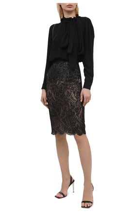 Женская хлопковая юбка ALEXANDER MCQUEEN черного цвета по цене 157000 руб., арт. 650902/QEACI | Фото 2 Женская хлопковая юбка ALEXANDER MCQUEEN черного цвета, арт. 650902/QEACI | Фото 2