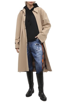 Женские джинсы DSQUARED2 темно-синего цвета по цене 72200 руб., арт. S75LB0506/S30342 | Фото 2 Женские джинсы DSQUARED2 темно-синего цвета, арт. S75LB0506/S30342 | Фото 2