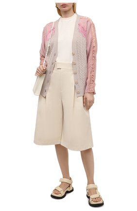Женский шерстяной кардиган STELLA MCCARTNEY бежевого цвета по цене 119000 руб., арт. 602885/S2237 | Фото 2 Женский шерстяной кардиган STELLA MCCARTNEY бежевого цвета, арт. 602885/S2237 | Фото 2