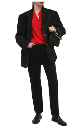 Женская шелковая блузка STELLA MCCARTNEY красного цвета по цене 49950 руб., арт. 531885/SY206 | Фото 2 Женская шелковая блузка STELLA MCCARTNEY красного цвета, арт. 531885/SY206 | Фото 2