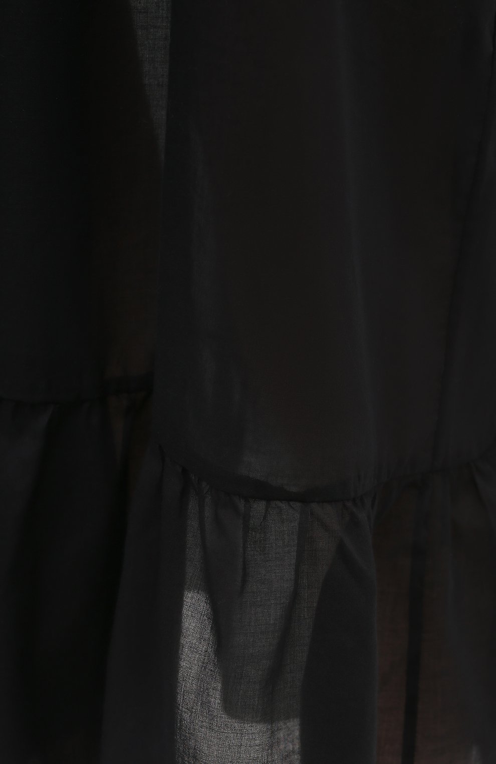 Женское хлопковое платье STELLA MCCARTNEY черного цвета, арт. S7AF11240 | Фото 5 (Женское Кросс-КТ: Сарафаны, Платье-пляжная одежда, Платье-одежда; Рукава: На бретелях; Случай: Повседневный; Материал внешний: Хлопок; Длина Ж (юбки, плат�ья, шорты): Миди; Стили: Романтичный)