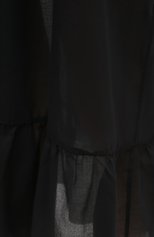 Женское хлопковое платье STELLA MCCARTNEY черного цвета, арт. S7AF11240 | Фото 5 (Женское Кросс-КТ: Сарафаны, Платье-пляжная одежда, Платье-одежда; Рукава: На бретелях; Случай: Повседневный; Материал внешний: Хлопок; Длина Ж (юбки, платья, шорты): Миди; Стили: Романтичный)