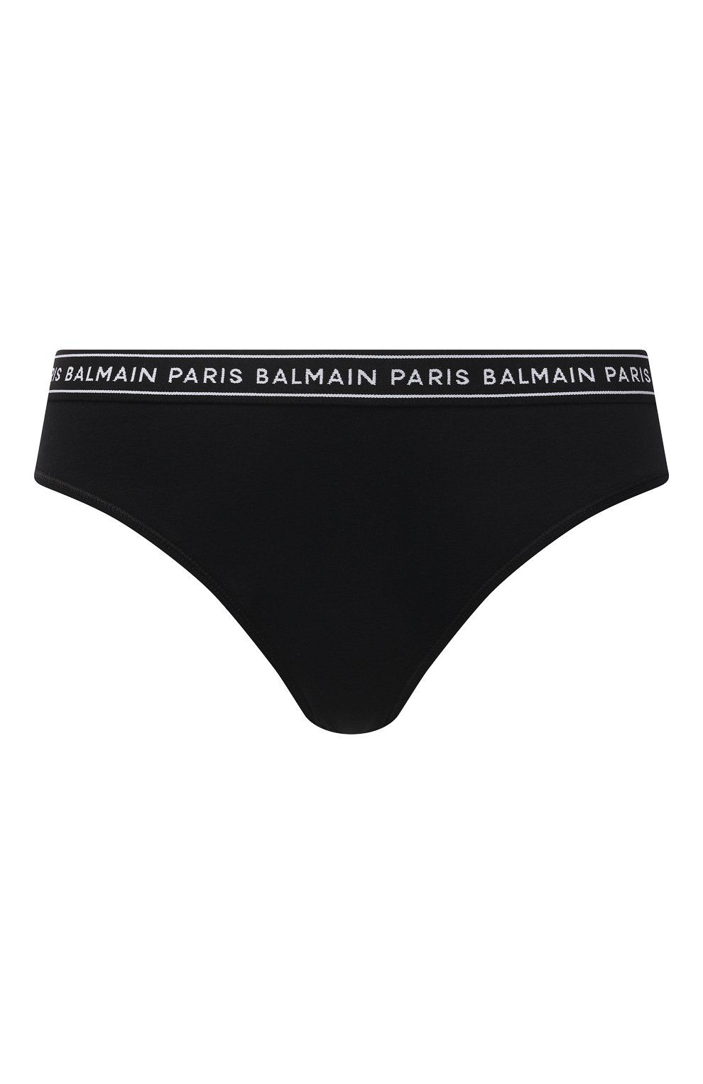 Женские хлопковые трусы-слипы BALMAIN черного цвета, арт. BPLL15140 | Фото 1