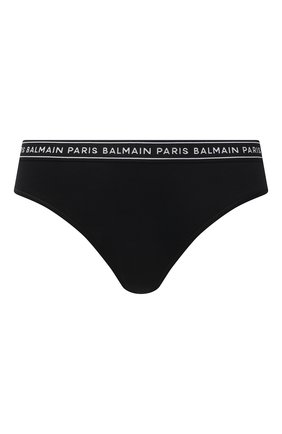 Женские хлопковые трусы-слипы BALMAIN черного цвета по цене 15250 руб., арт. BPLL15140 | Фото 1 Женские хлопковые трусы-слипы BALMAIN черного цвета, арт. BPLL15140 | Фото 1