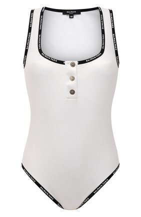 Женское боди BALMAIN белого цвета по цене 34250 руб., арт. BPF0G5150 | Фото 1 Женское боди BALMAIN белого цвета, арт. BPF0G5150 | Фото 1