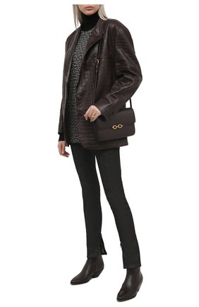 Женский шерстяная водолазка BALMAIN черно-белого цвета по цене 98500 руб., арт. VH0KF006/K020 | Фото 2 Женский шерстяная водолазка BALMAIN черно-белого цвета, арт. VH0KF006/K020 | Фото 2