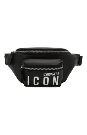 Женская поясная сумка DSQUARED2 черного цвета по цене 35500 руб., арт. BBW0029 25103905 | Фото 1 Женская поясная сумка DSQUARED2 черного цвета, арт. BBW0029 25103905 | Фото 1
