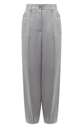 Женские льняные брюки GIORGIO ARMANI серого цвета по цене 82550 руб., арт. 1SHPP0HB/T02A6 | Фото 1 Женские льняные брюки GIORGIO ARMANI серого цвета, арт. 1SHPP0HB/T02A6 | Фото 1 (Длина (брюки, джинсы): Стандартные; Материал внешний: Лен; Стили: Кэжуэл; Женское Кросс-КТ: Брюки-одежда; Силуэт Ж (брюки и джинсы): Широкие)