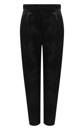 Женские брюки из вискозы и шелка SAINT LAURENT черного цвета по цене 136500 руб., арт. 646255/Y1C55 | Фото 1 Женские брюки из вискозы и шелка SAINT LAURENT черного цвета, арт. 646255/Y1C55 | Фото 1