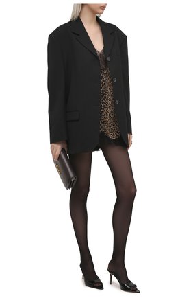 Женское шелковое платье SAINT LAURENT леопардового цвета по цене 157500 руб., арт. 647999/Y5C26 | Фото 2 Женское шелковое платье SAINT LAURENT леопардового цвета, арт. 647999/Y5C26 | Фото 2