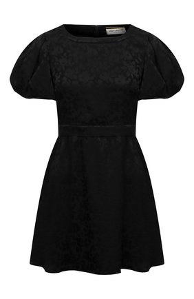 Женское шелковое платье SAINT LAURENT черного цвета по цене 143000 руб., арт. 647954/Y7B33 | Фото 1 Женское шелковое платье SAINT LAURENT черного цвета, арт. 647954/Y7B33 | Фото 1 (Рукава: Короткие; Длина Ж (юбки, платья, шорты): Мини; Материал внешний: Шелк; Стили: Гламурный; Женское Кросс-КТ: Платье-одежда; Случай: Коктейльный)