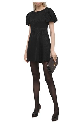Женское шелковое платье SAINT LAURENT черного цвета по цене 143000 руб., арт. 647954/Y7B33 | Фото 2 Женское шелковое платье SAINT LAURENT черного цвета, арт. 647954/Y7B33 | Фото 2 (Рукава: Короткие; Длина Ж (юбки, платья, шорты): Мини; Материал внешний: Шелк; Стили: Гламурный; Женское Кросс-КТ: Платье-одежда; Случай: Коктейльный)