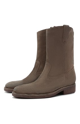 Женские замшевые сапоги GOLDEN GOOSE DELUXE BRAND светло-коричневого цвета по цене 69350 руб., арт. GWF00153.F000677 | Фото 1 Женские замшевые сапоги GOLDEN GOOSE DELUXE BRAND светло-коричневого цвета, арт. GWF00153.F000677 | Фото 1