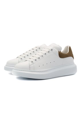 Женские кожаные кеды ALEXANDER MCQUEEN белого цвета по цене 38300 руб., арт. 553770/WHGP7 | Фото 1 Женские кожаные кеды ALEXANDER MCQUEEN белого цвета, арт. 553770/WHGP7 | Фото 1 (Материал внутренний: Натуральная кожа; Подошва: Платформа)