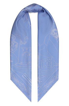 Женский шелковый платок EMILIO PUCCI светло-голубого цвета по цене 33000 руб., арт. 1EGB22/1ES22 | Фото 1 Женский шелковый платок EMILIO PUCCI светло-голубого цвета, арт. 1EGB22/1ES22 | Фото 1